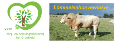 Logo Lommelse hoevewinkel en VZW het Groeiveld