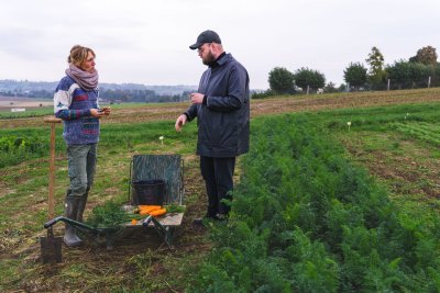 chef Vilhjalmur Sigurdarson in het veld