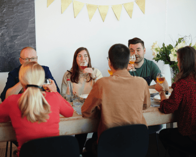 Bier aan de feesttafel