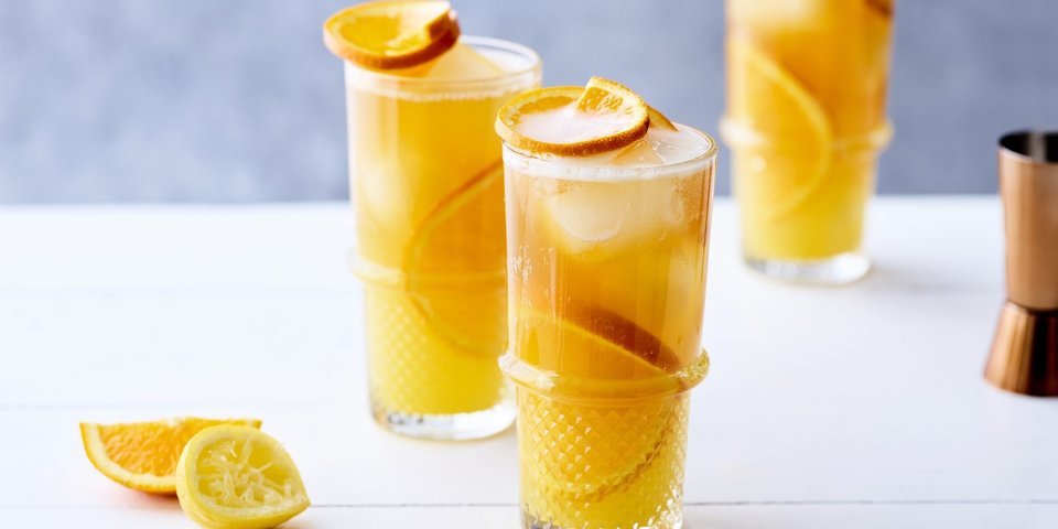 Heerlijke sunny orange mocktail met Palm en Leffe 0.0 