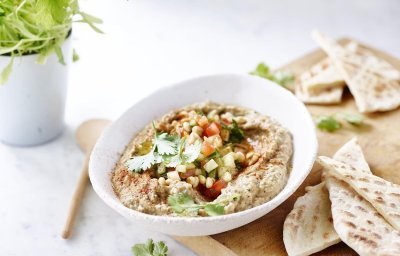 Baba Ganoush met flatbread