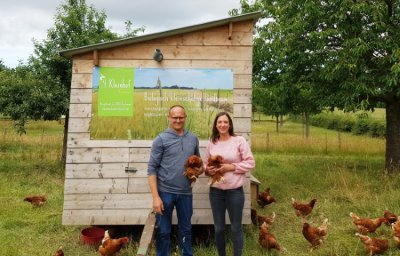 Gert en Liesbeth van bioboerderij 't Kleinhof