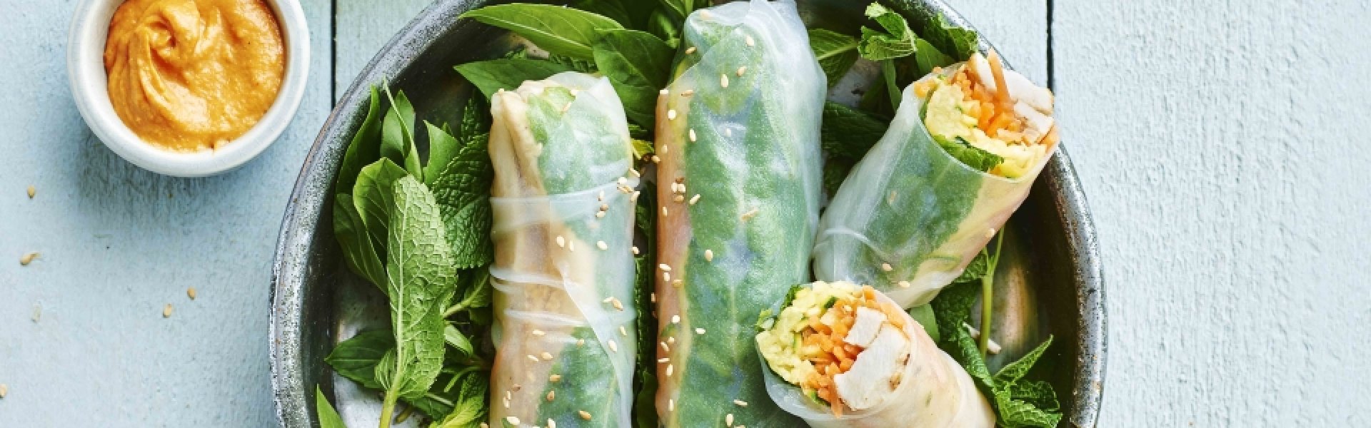 Springrolls met konijn